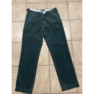 Vintage Polo Ralph Lauren Corduroy Prospect Pants Mens 36x34 Green 90s Brand New